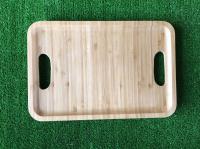 B04~1握孔端盤/拉麵端盤/食物盤/淺盤/冰品托盤/竹盤/木盤/正面可刻LOGO