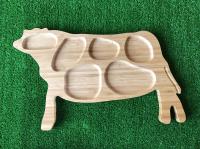 全牛宴/牛造形多格盤/分格盤/肉品裝盤/竹盤/木盤/食材擺盤（可刻LOGO）