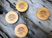 圓形杯墊/竹杯墊/木杯墊/客製尺寸/客製雕刻刻字/