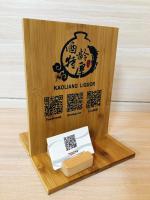 竹木廣告牌/QR CODE牌/客製化製作/廣告招牌/客製餐廳說明牌/櫃台立牌（尺寸大小，刻字內容可客製）