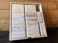 木頭杯墊/彩繪木片/自然簡約風格木盒/客製化印刷/雷射雕刻