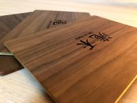 餐墊/鍋墊/眼鏡擺飾/展示板/拉麵餐墊/深色木雷射雕刻