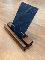 胡桃木實木名片架，卡片架，菜單架