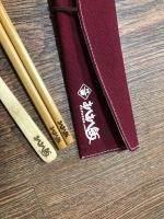 合作客戶：扒扒飯，客製化竹木餐具套組/布套可印刷/費用另外估算（無現貨)